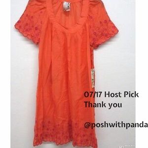 Da-Nang 70% cotton30% silk embroidered dress S-New!